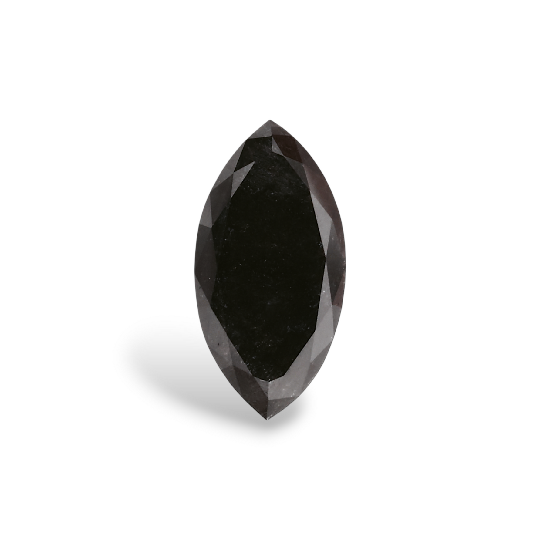0.61 Carat Natural Black Marquise Diamond GIA