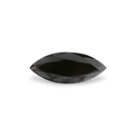 0.68 Carat Natural Black Marquise Diamond GIA