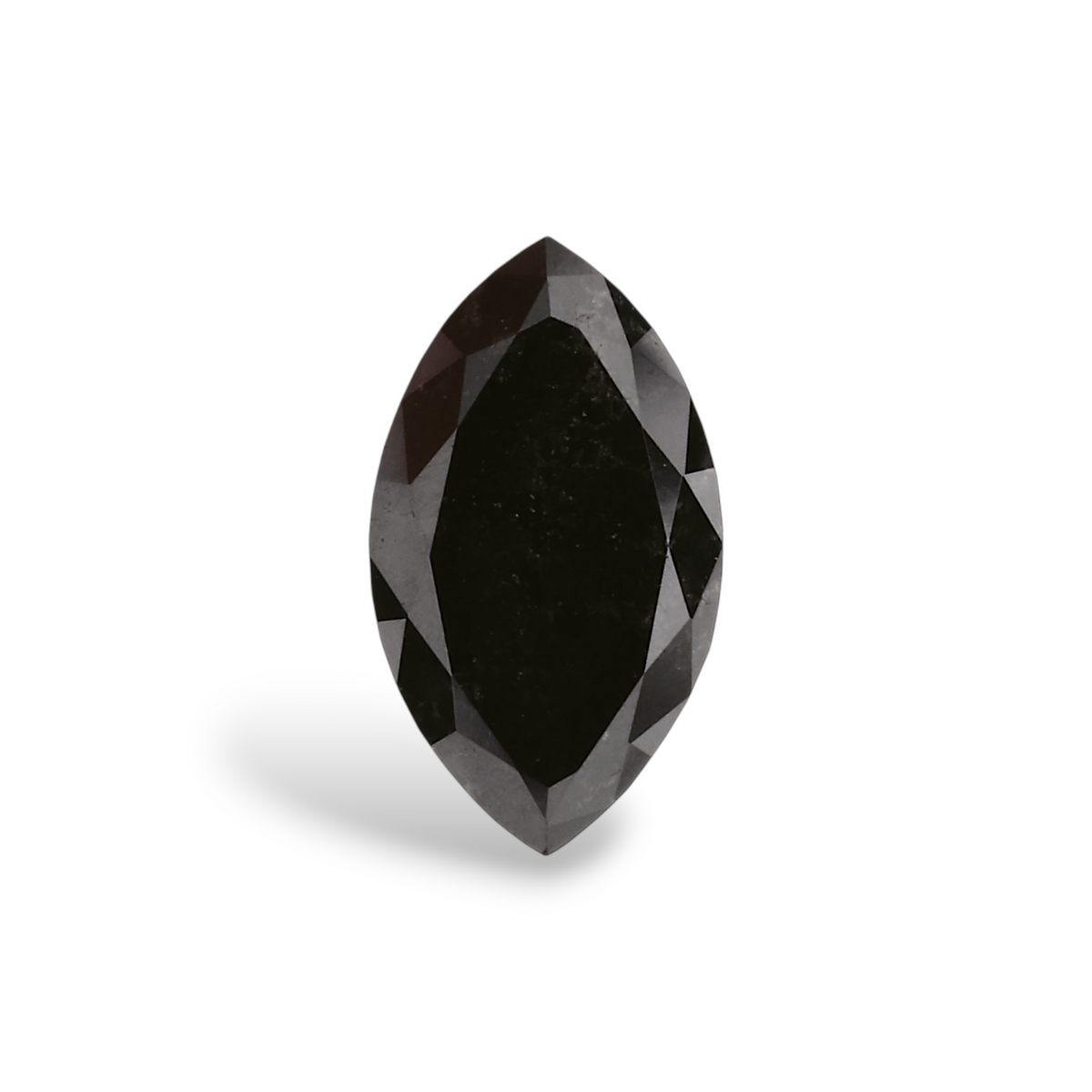 0.63 Carat Natural Black Marquise Diamond GIA