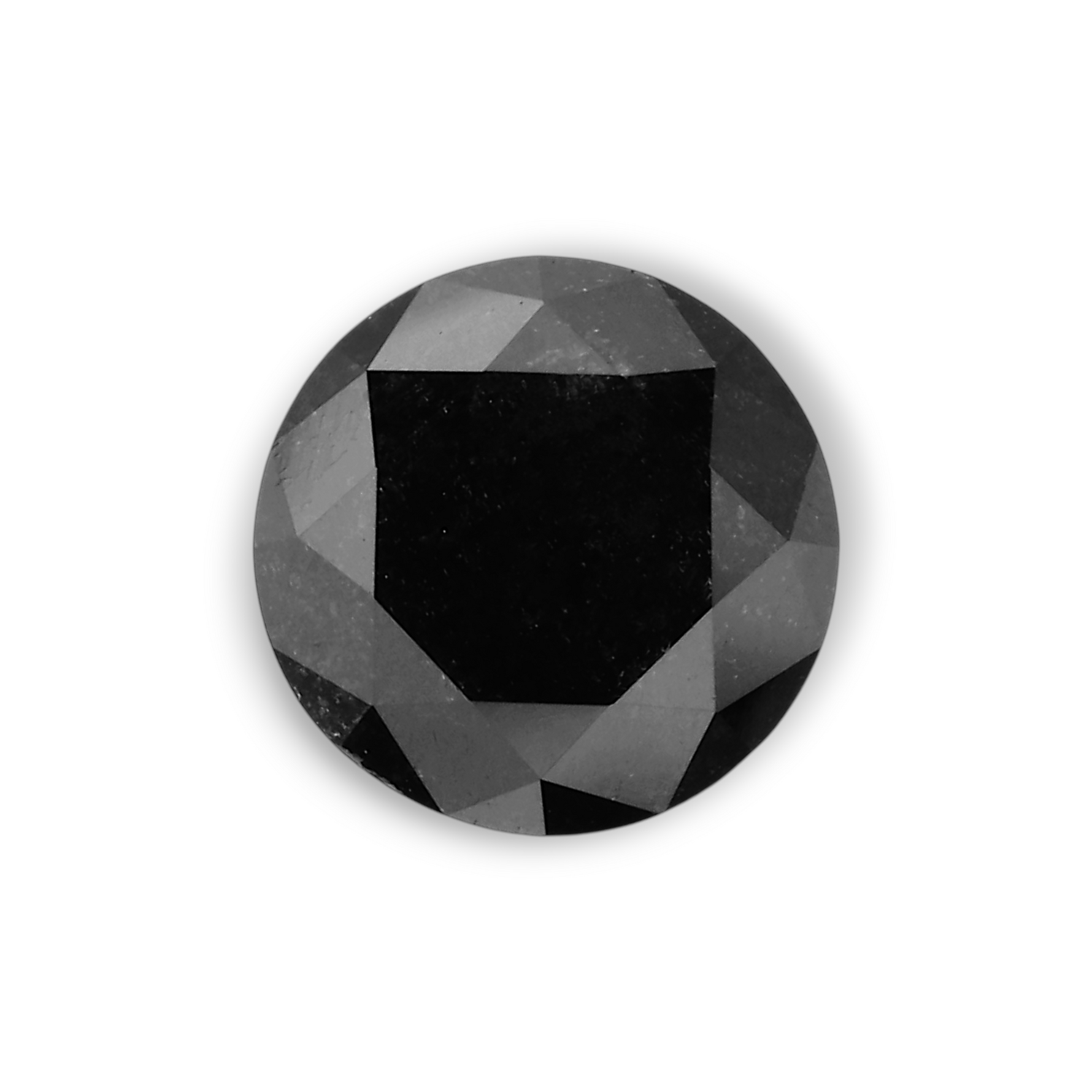1.06 Carat Natural Black Round Diamond GIA