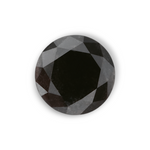 1.31 Carat Natural Black Round Diamond GIA