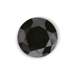 1.08 Carat Natural Black Round Diamond GIA