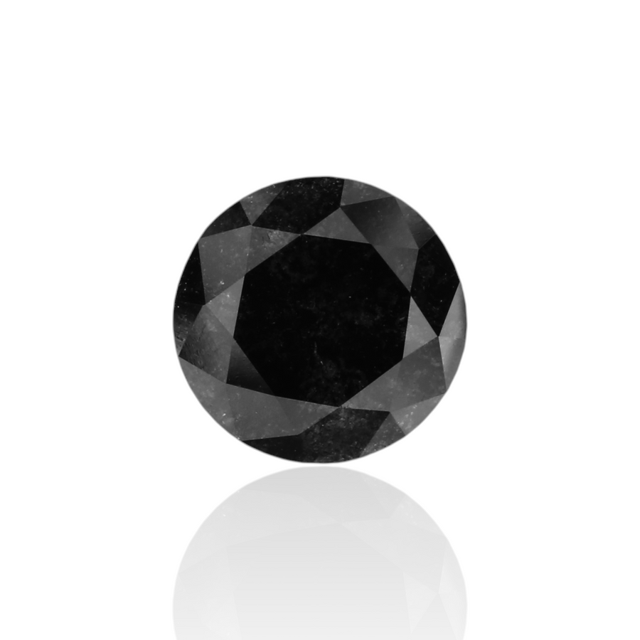 1.33 Carat Black Round Diamond