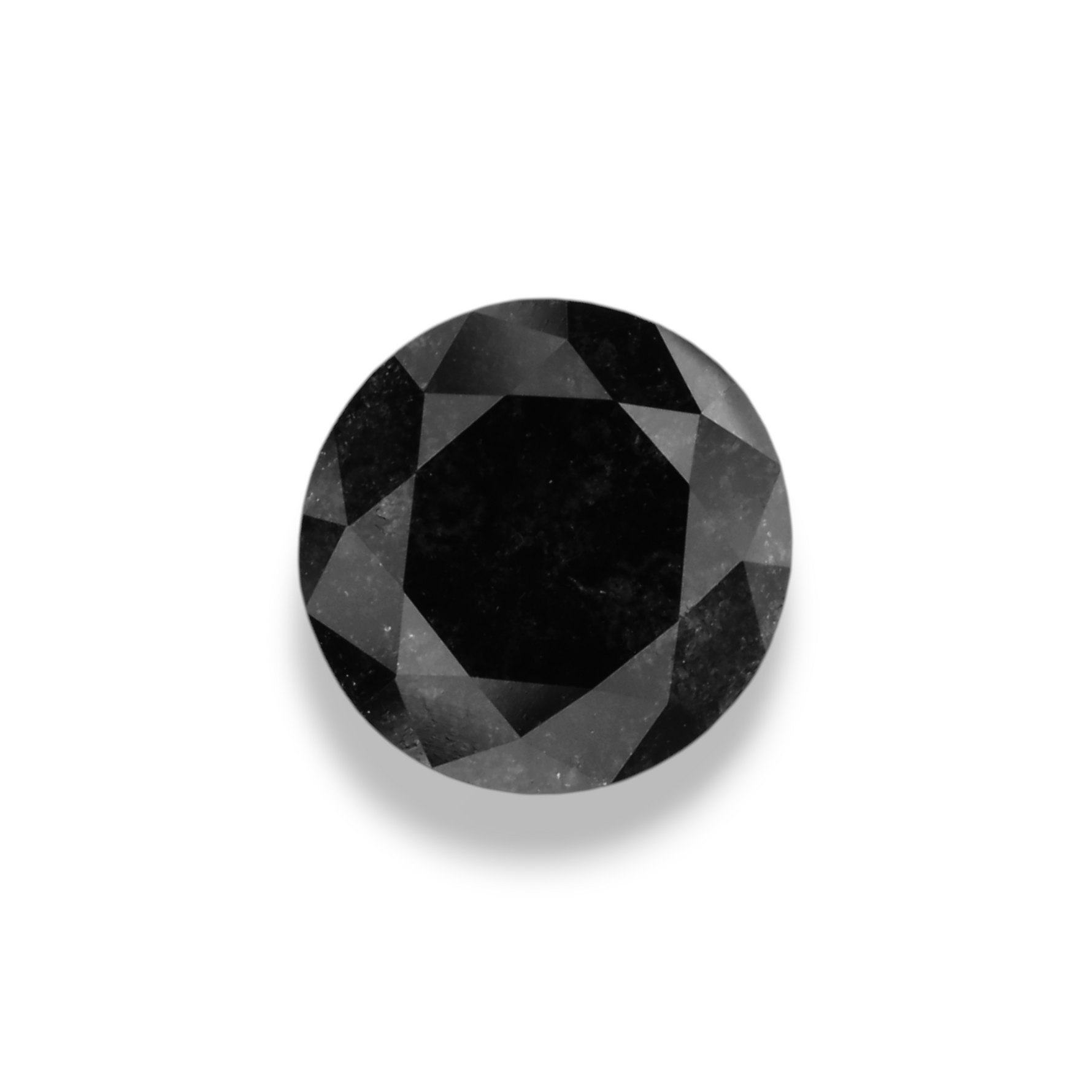 1.33 Carat Black Round Diamond