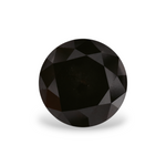 1.92 Carat Natural Black Round Diamond GIA