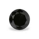1.88 Carat Natural Black Round Diamond GIA