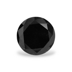 1.41 Carat Natural Black Round Diamond GIA