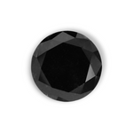 1.41 Carat Natural Black Round Diamond GIA