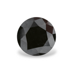 1.39 Carat Natural Black Round Diamond GIA