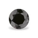 1.02 Carat Natural Black Round Diamond GIA