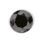 1.02 Carat Natural Black Round Diamond GIA