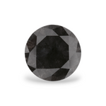 0.97 Carat Natural Black Round Diamond GIA