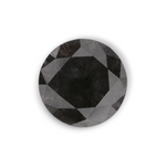 0.97 Carat Natural Black Round Diamond GIA