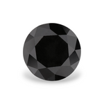 0.77 Carat Natural Black Round Diamond GIA