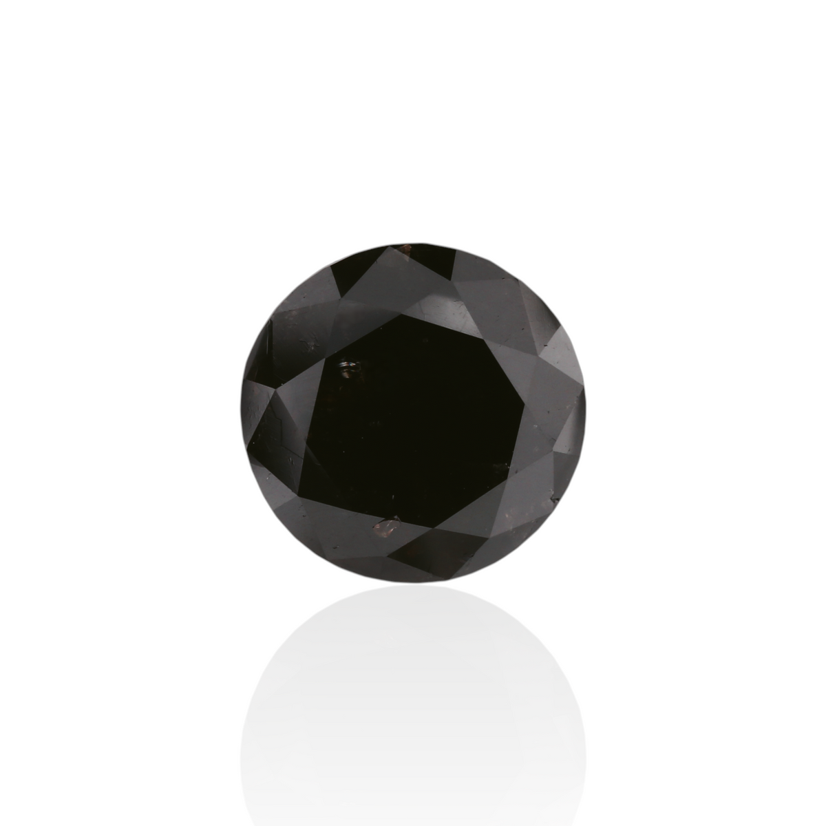 3.11 Carat Black Round Diamond
