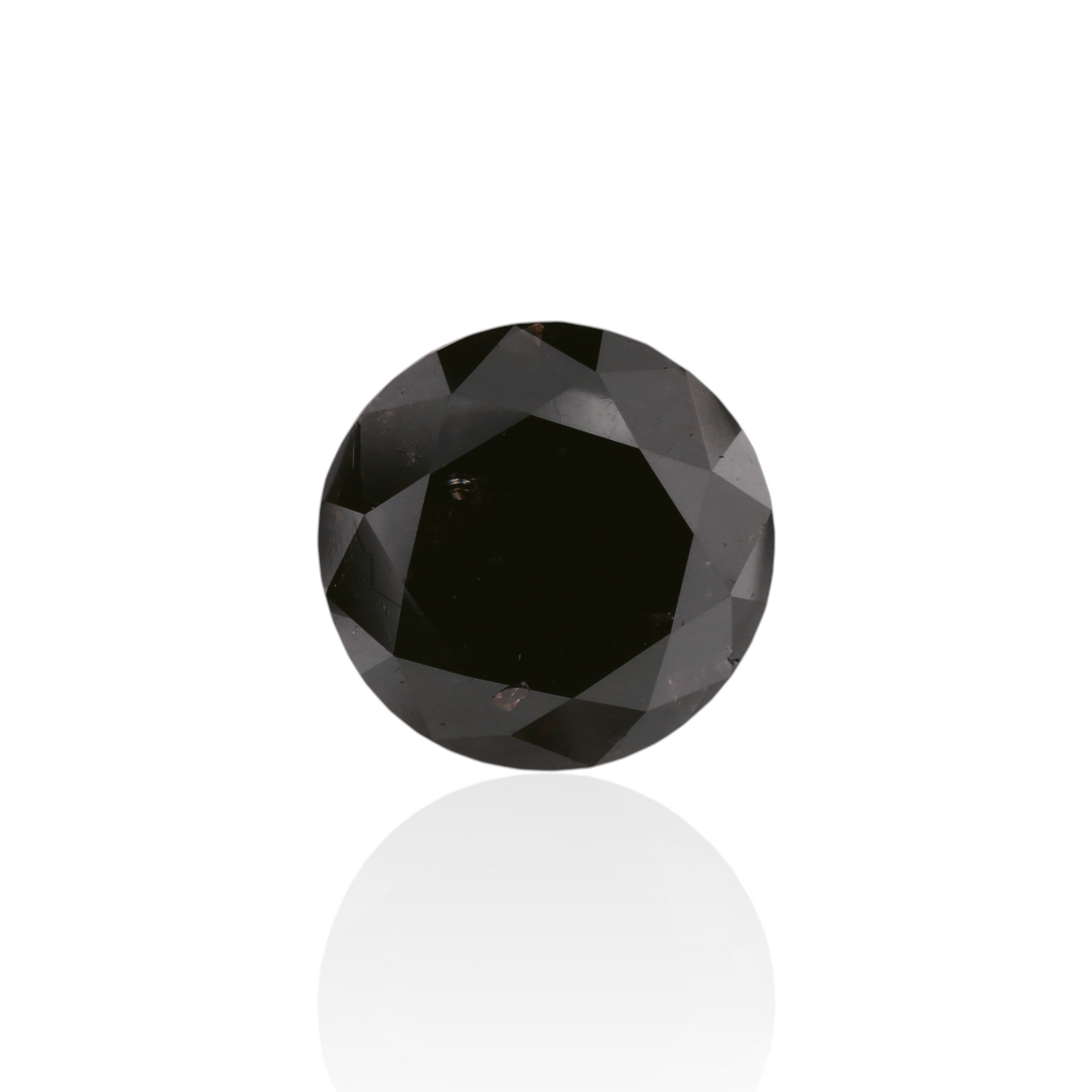 3.11 Carat Black Round Diamond