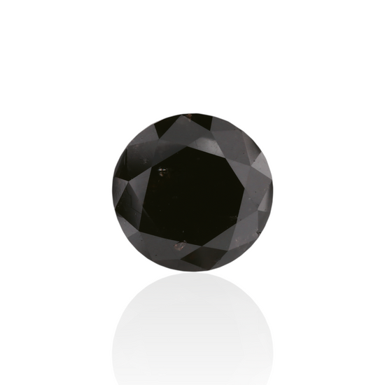 3.11 Carat Black Round Diamond