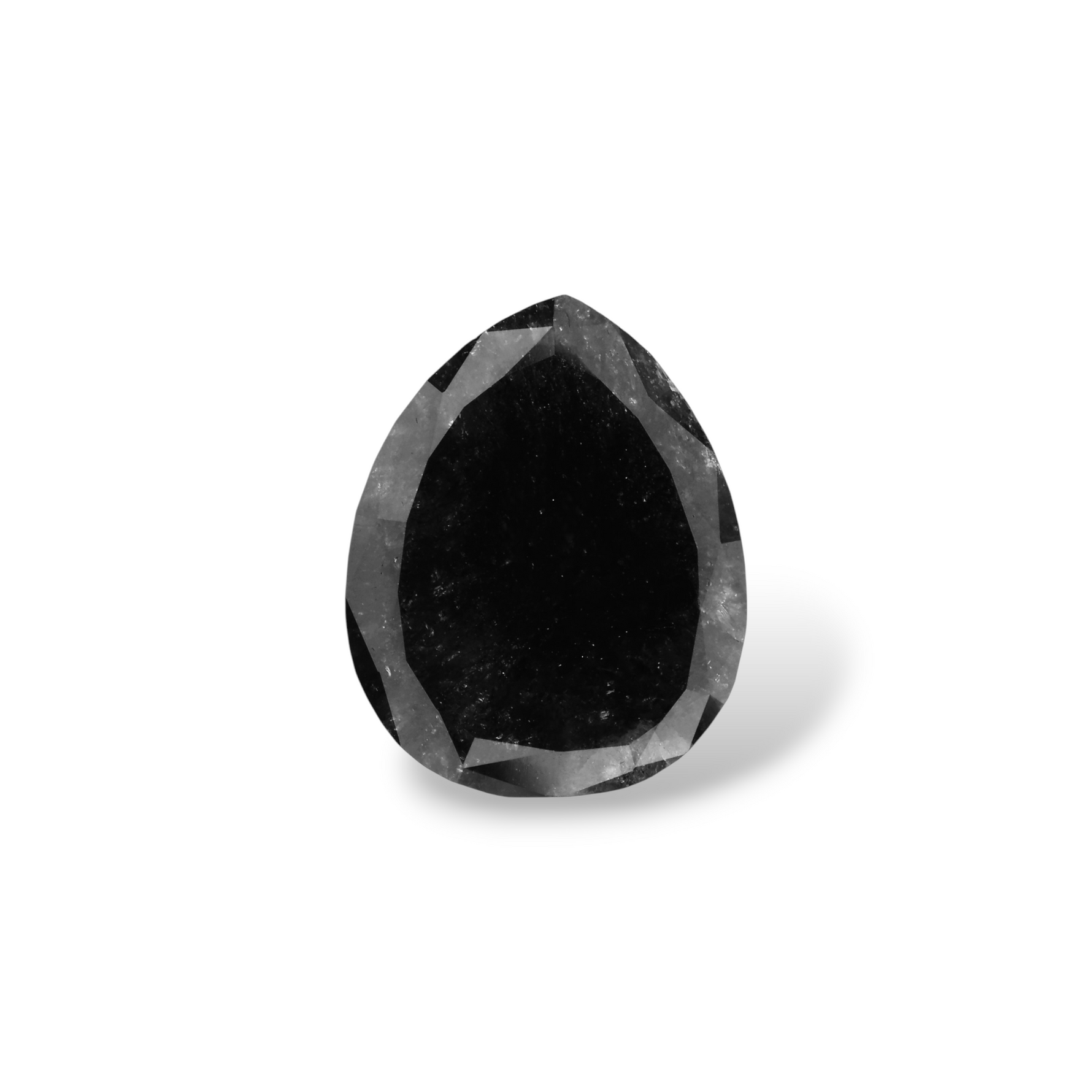 4.7 Carat Black Pear Diamond