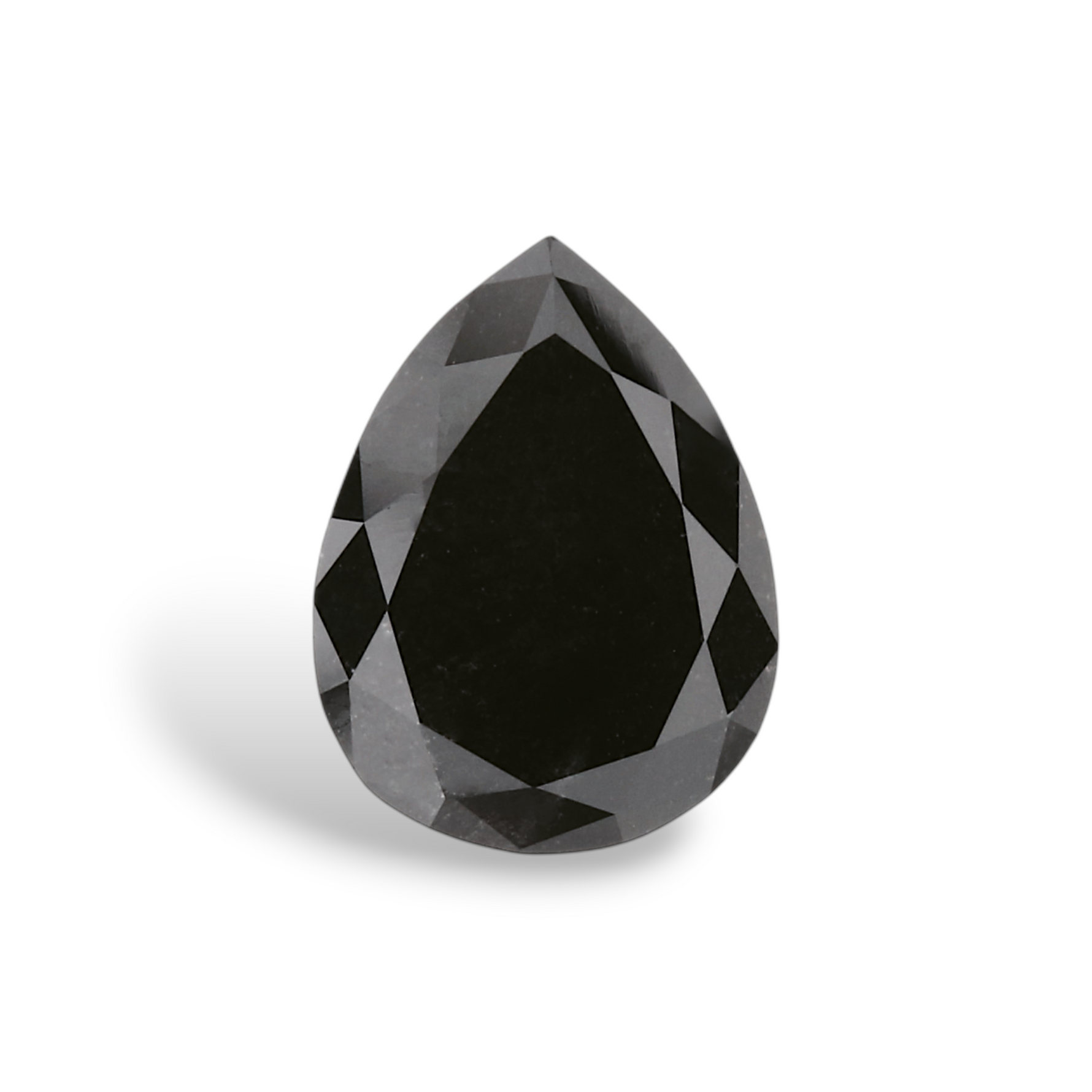1.23 Carat Natural Black Pear Diamond GIA