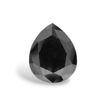 1.31 Carat Natural Black Pear Diamond GIA