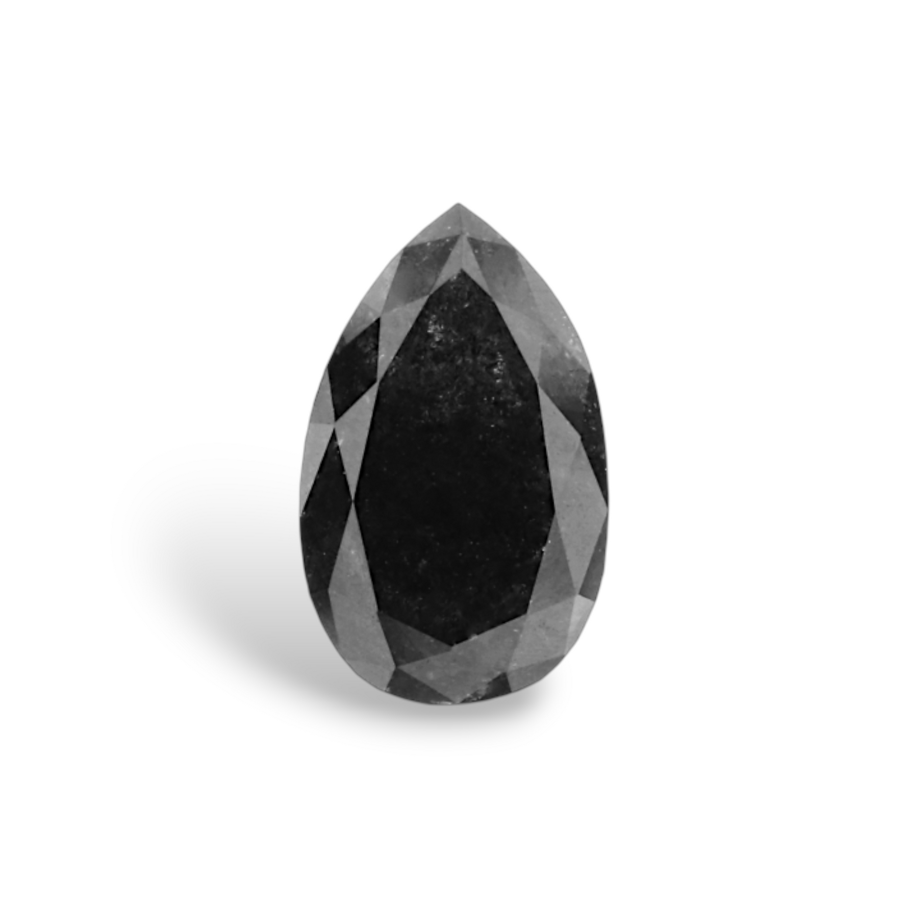 0.93 Carat Natural Black Pear Diamond GIA