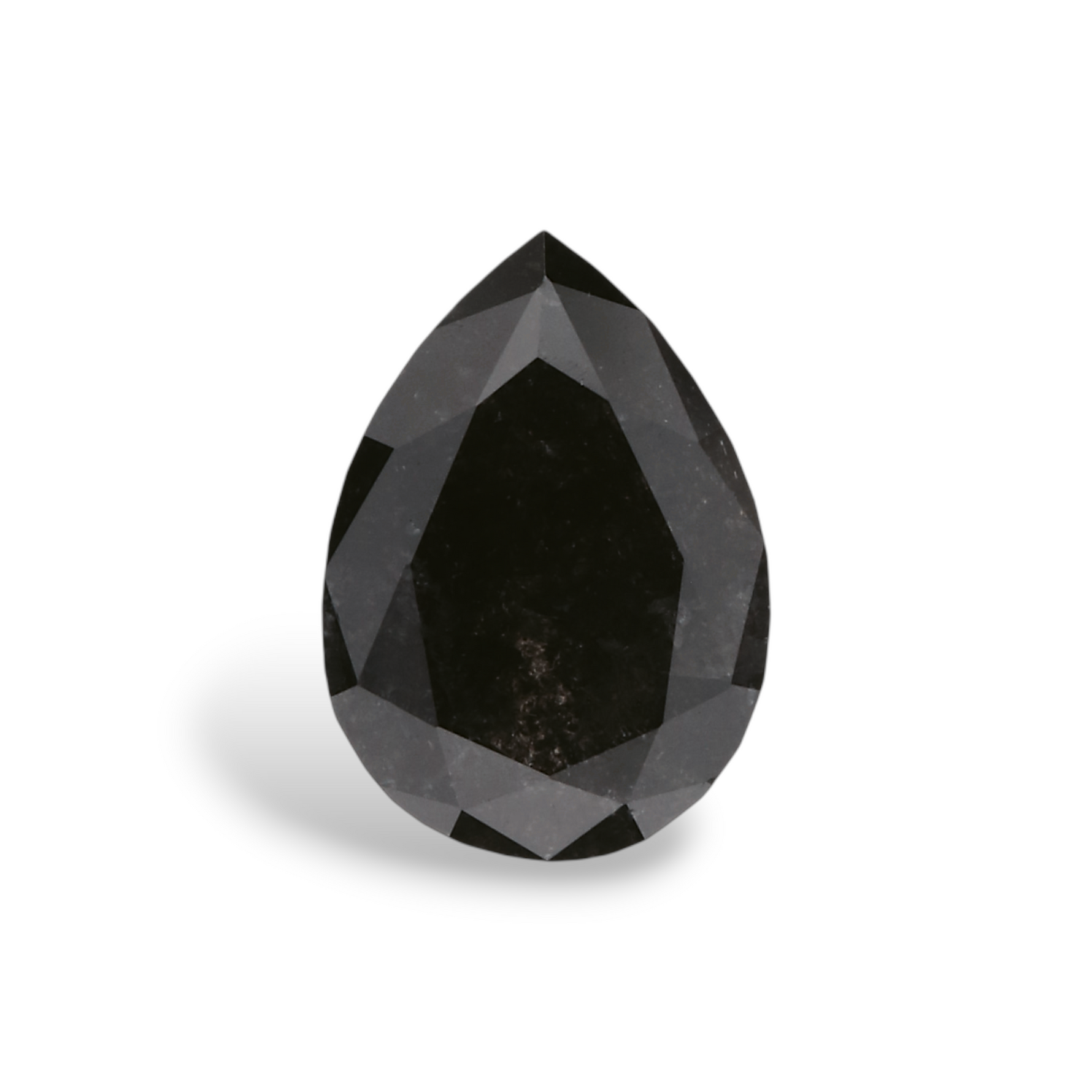 1.14 Carat Natural Black Pear Diamond GIA
