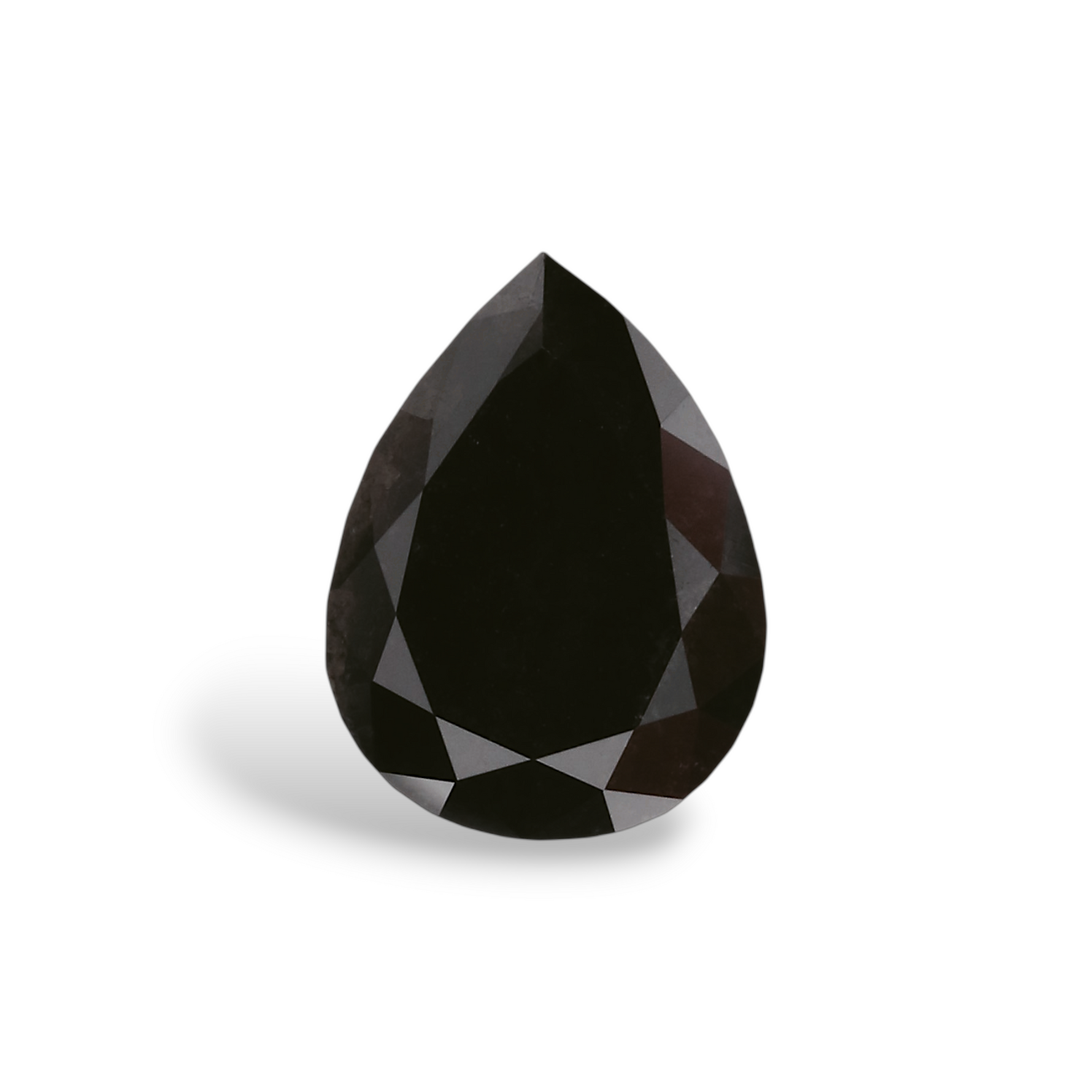 1.18 Carat Natural Black Pear Diamond GIA