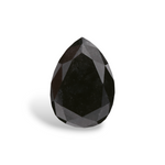 1.11 Carat Natural Black Pear Diamond GIA