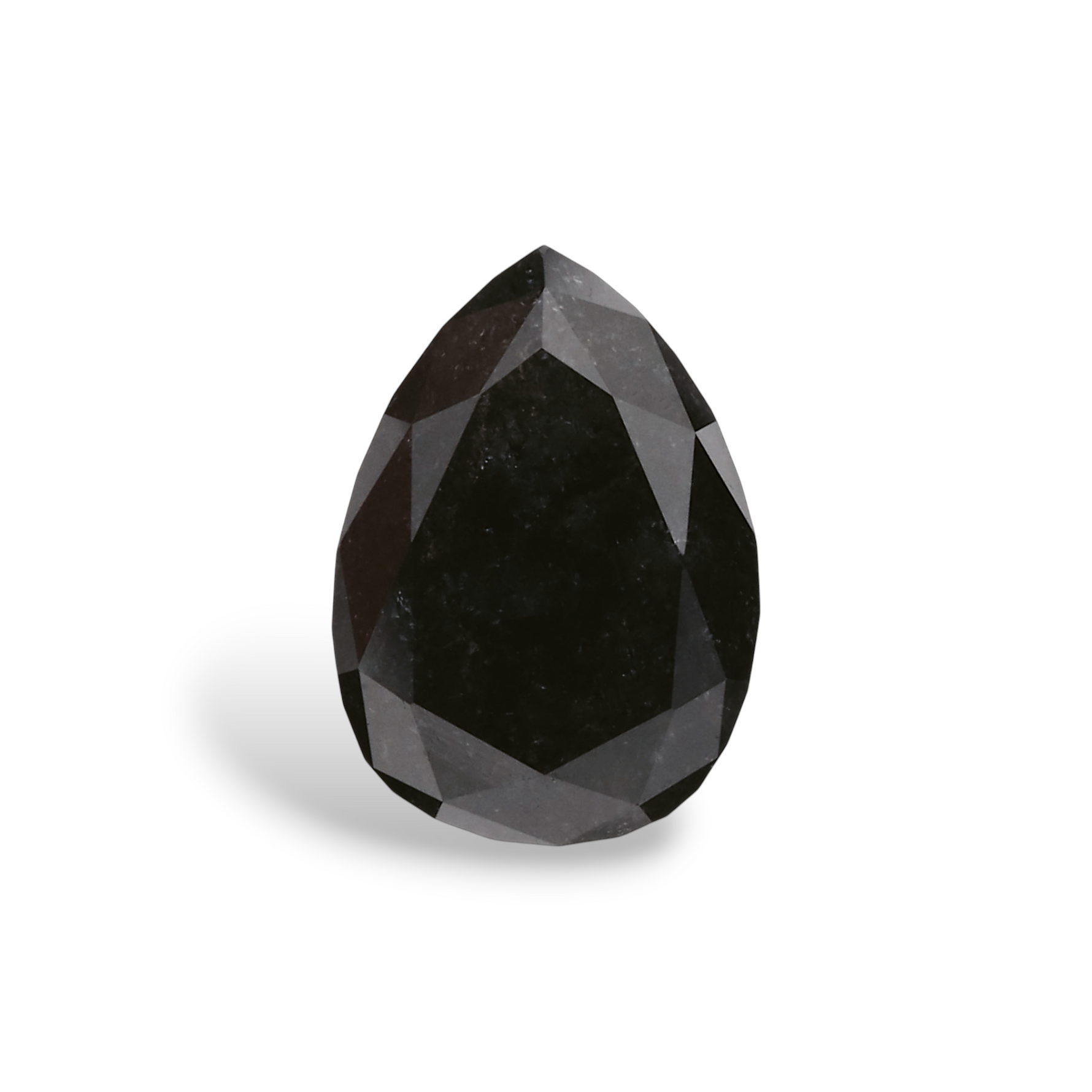 1.11 Carat Natural Black Pear Diamond GIA