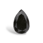 1.47 Carat Natural Black Pear Diamond GIA