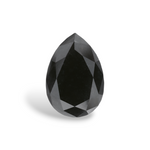 1.37 Carat Natural Black Pear Diamond GIA