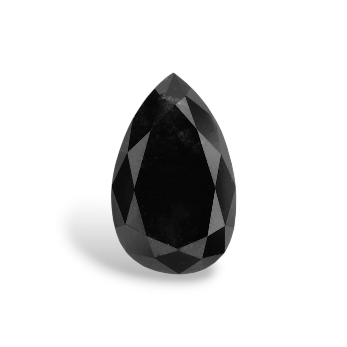 0.79 Carat Natural Black Pear Diamond GIA