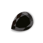 0.64 Carat Natural Black Pear Diamond GIA
