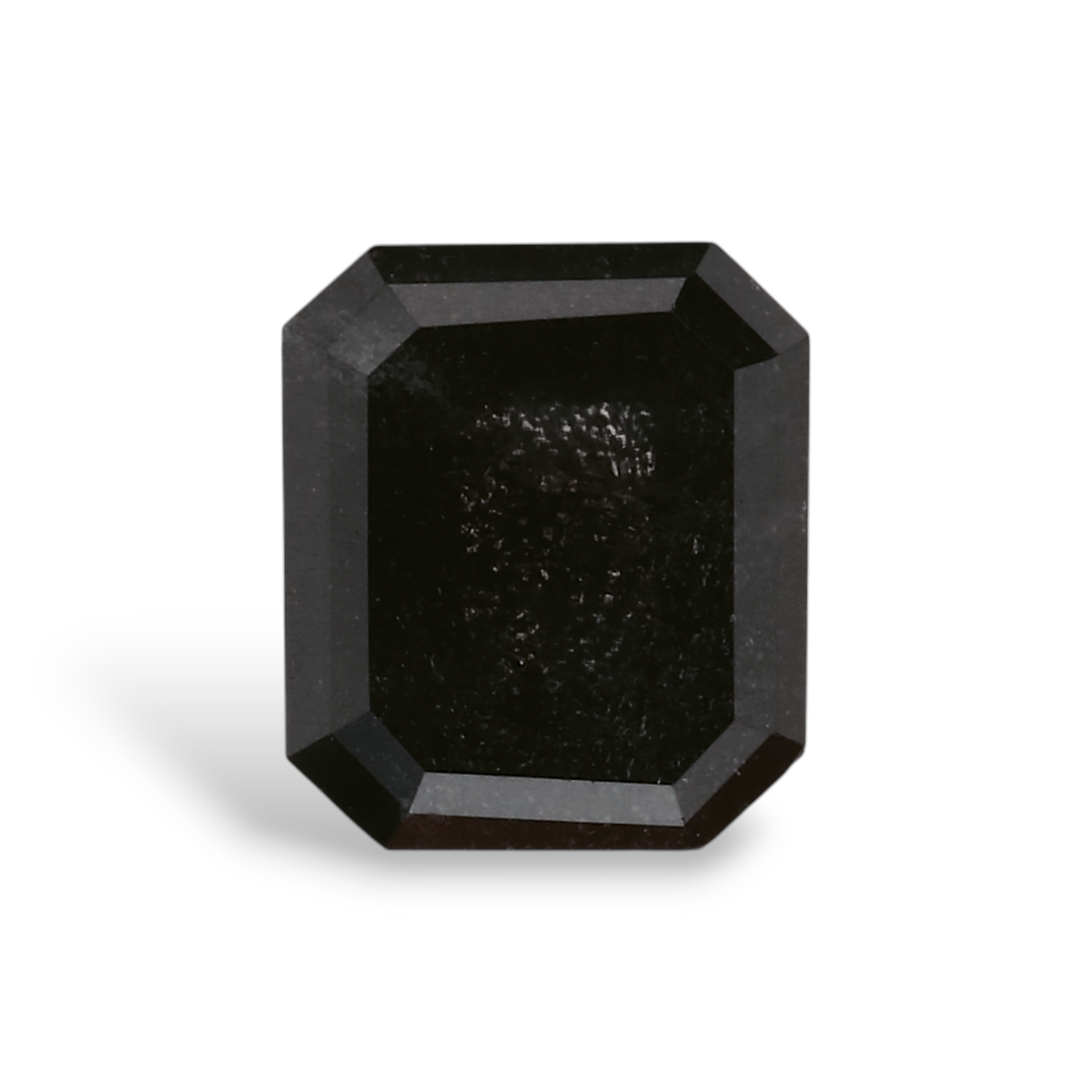 0.7 Carat Natural Black Emerald Diamond GIA