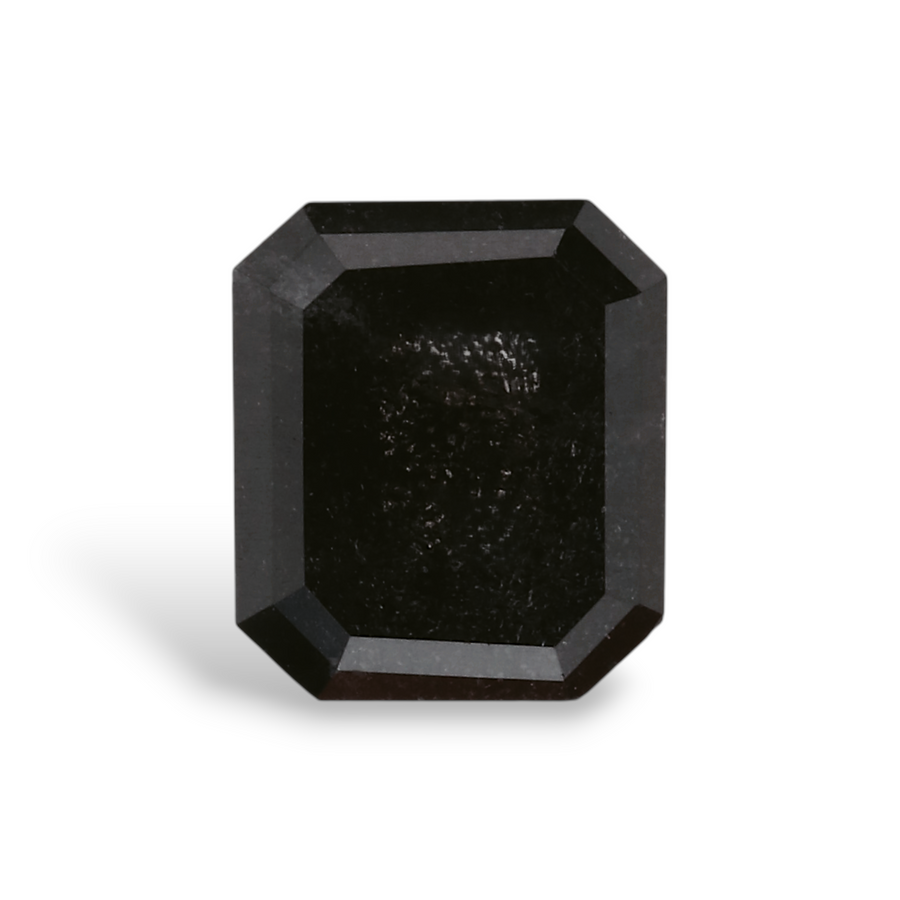 0.7 Carat Natural Black Emerald Diamond GIA