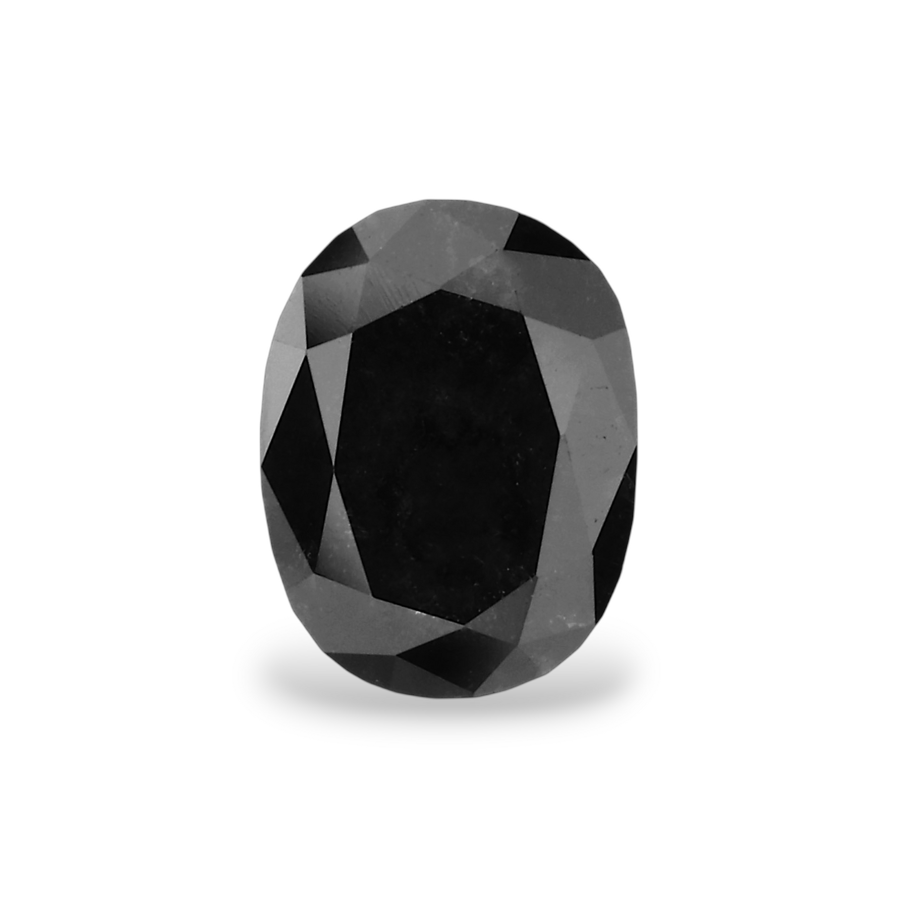 1.22 Carat Natural Black Oval Diamond GIA