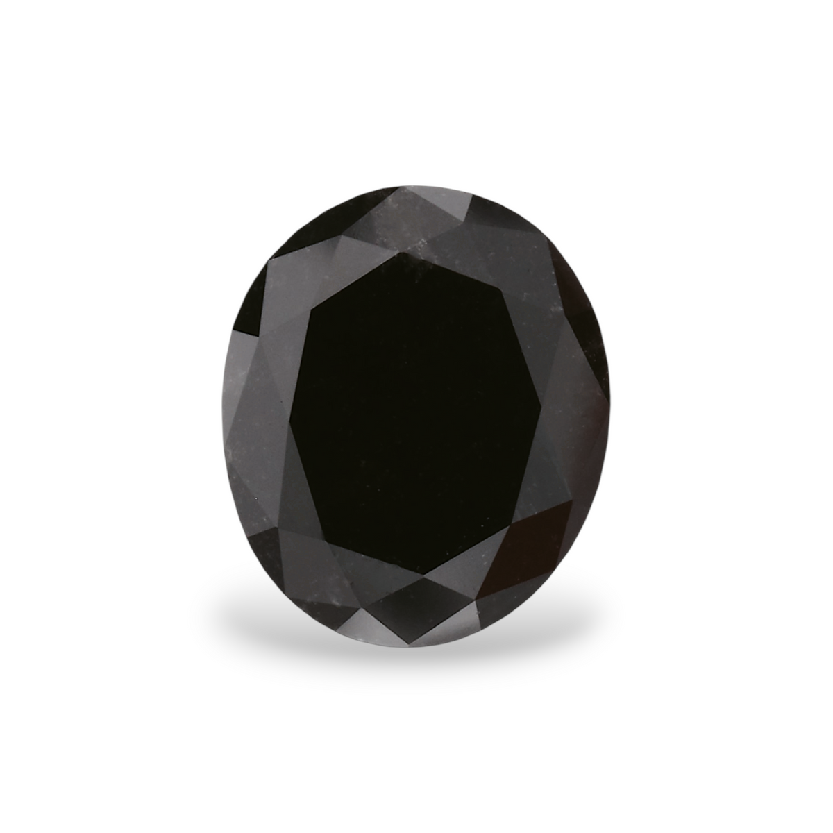 1.26 Carat Natural Black Oval Diamond GIA