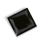 1.95 Carat Natural Black Square Diamond GIA