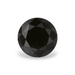0.47 Carat Natural Black Round Diamond GIA