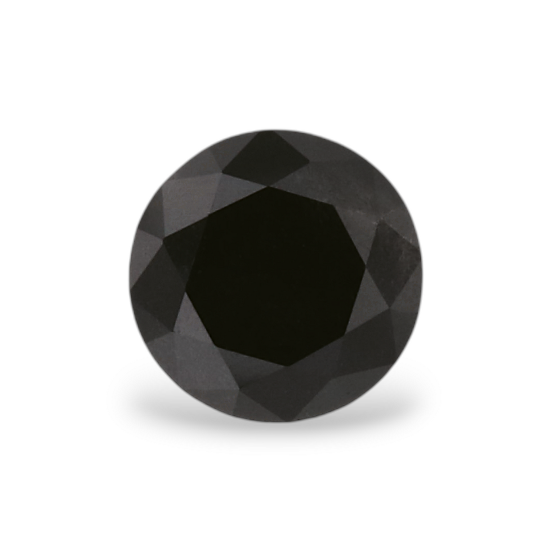 0.49 Carat Natural Black Round Diamond GIA
