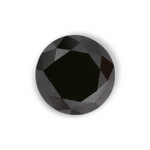 0.41 Carat Natural Black Round Diamond GIA