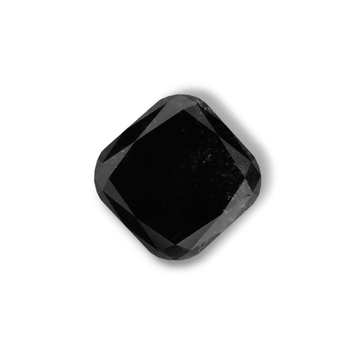 3.12 Carat Black Cushion Diamond