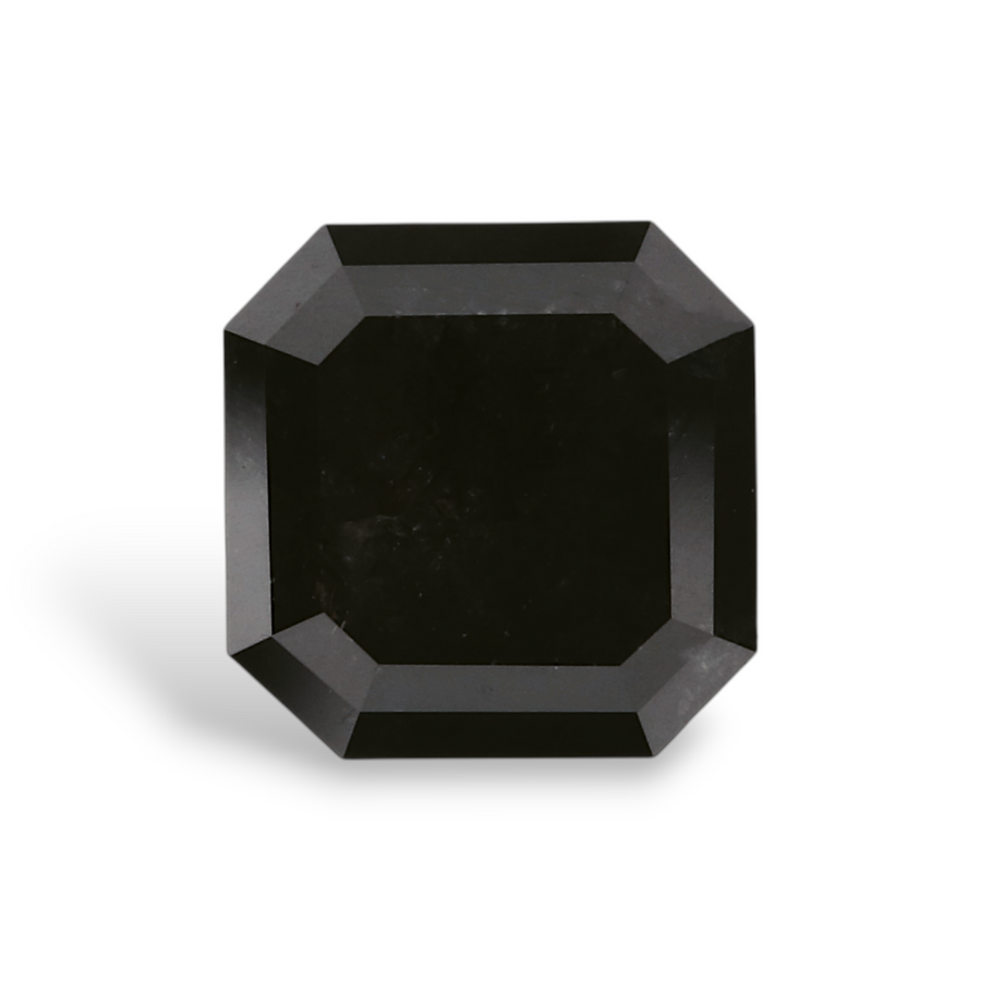 1.62 Carat Natural Black Emerald Diamond GIA