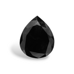 1.45 Carat Natural Black Pear Diamond GIA