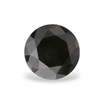 0.43 Carat Natural Black Round Diamond GIA