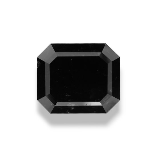 7.21 Carat Black Emerald Diamond