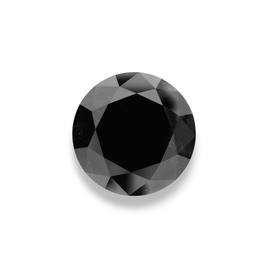 11.6 Carat Black Round Diamond