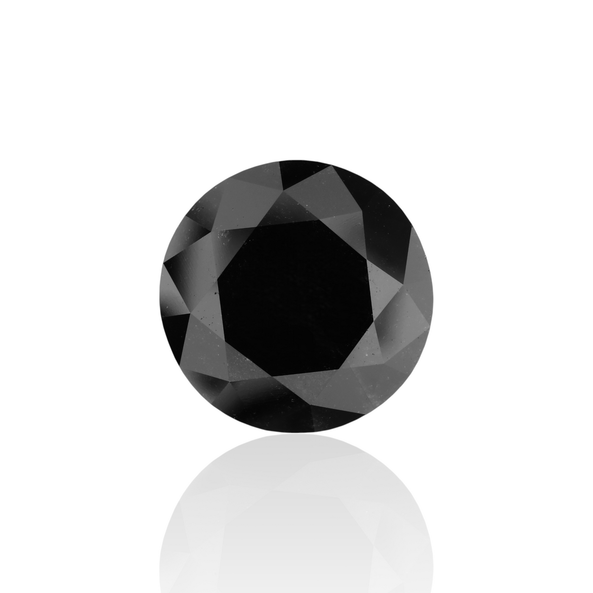 11.39 Carat Black Round Diamond