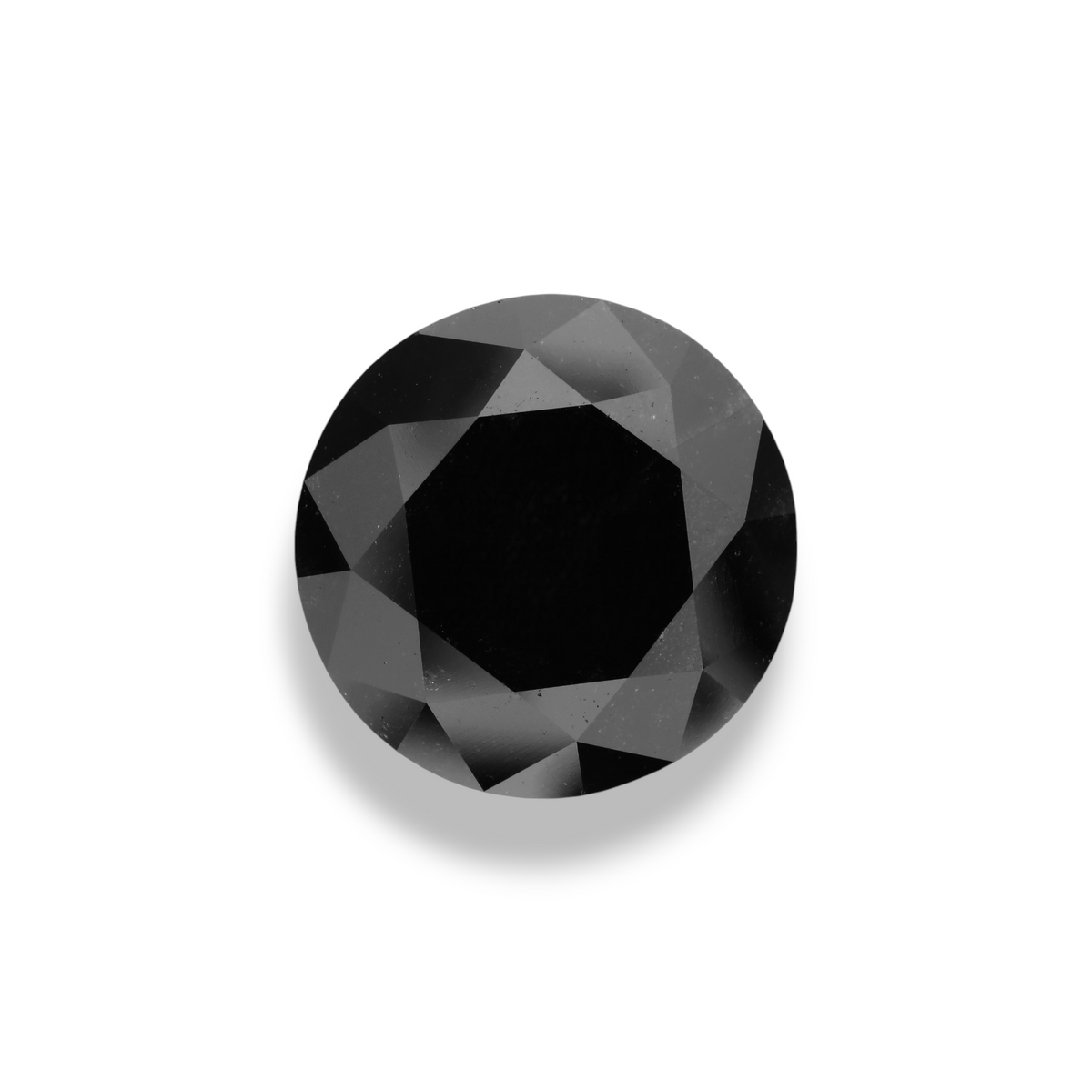 11.39 Carat Black Round Diamond