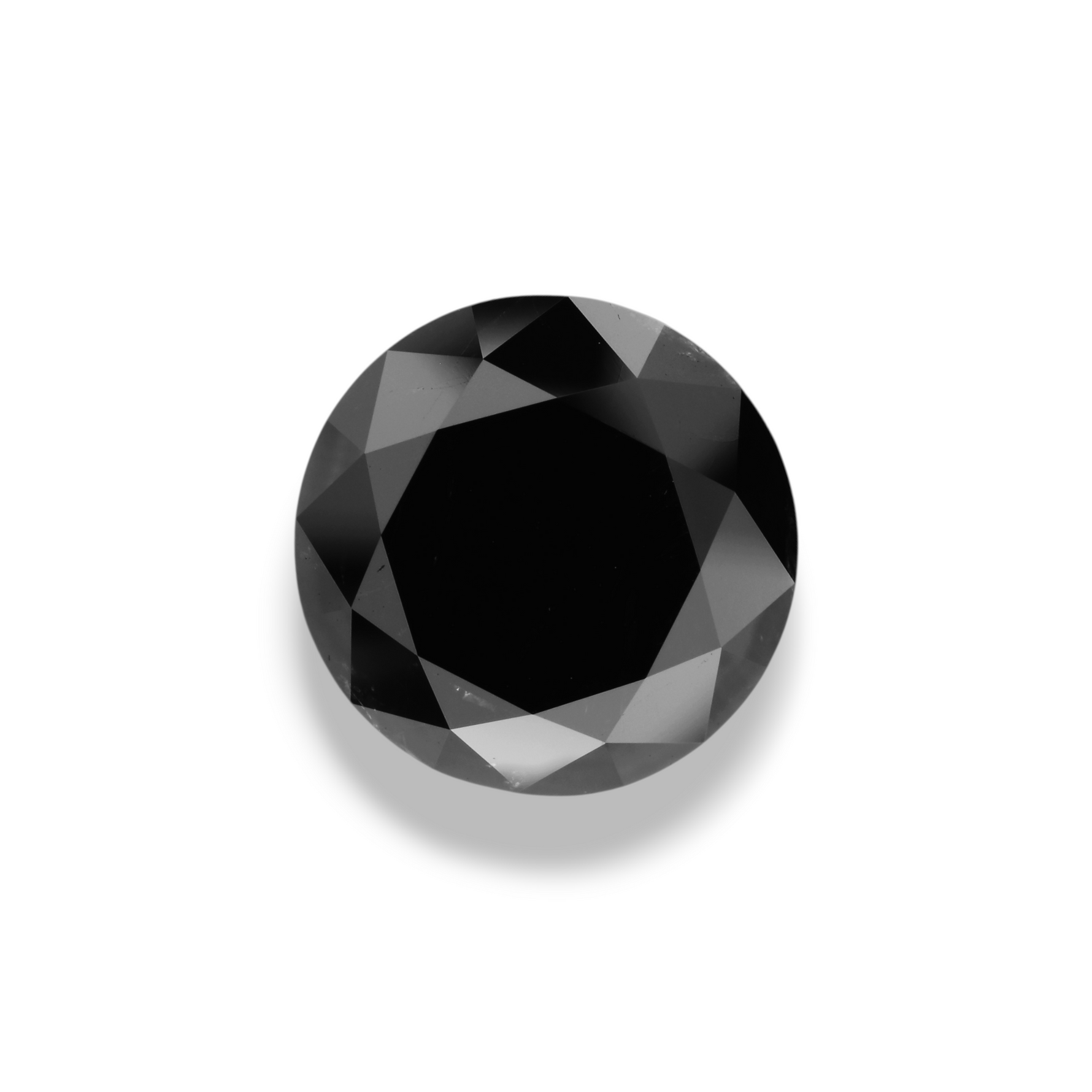 8.35 Carat Black Round Diamond